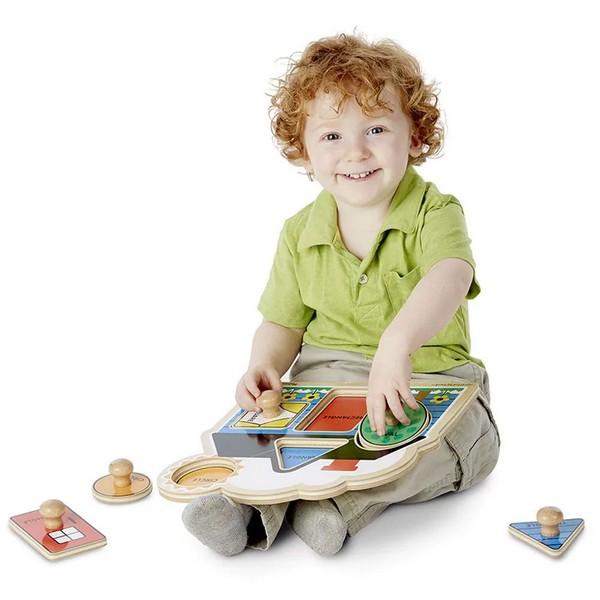 Продукт Melissa and Doug Геометрични форми - Дървен пъзел - 0 - BG Hlapeta